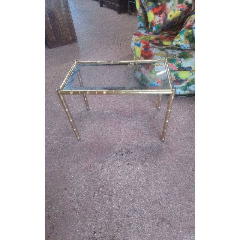 BOUT DE CANAPÉ DESSUS VERRE 