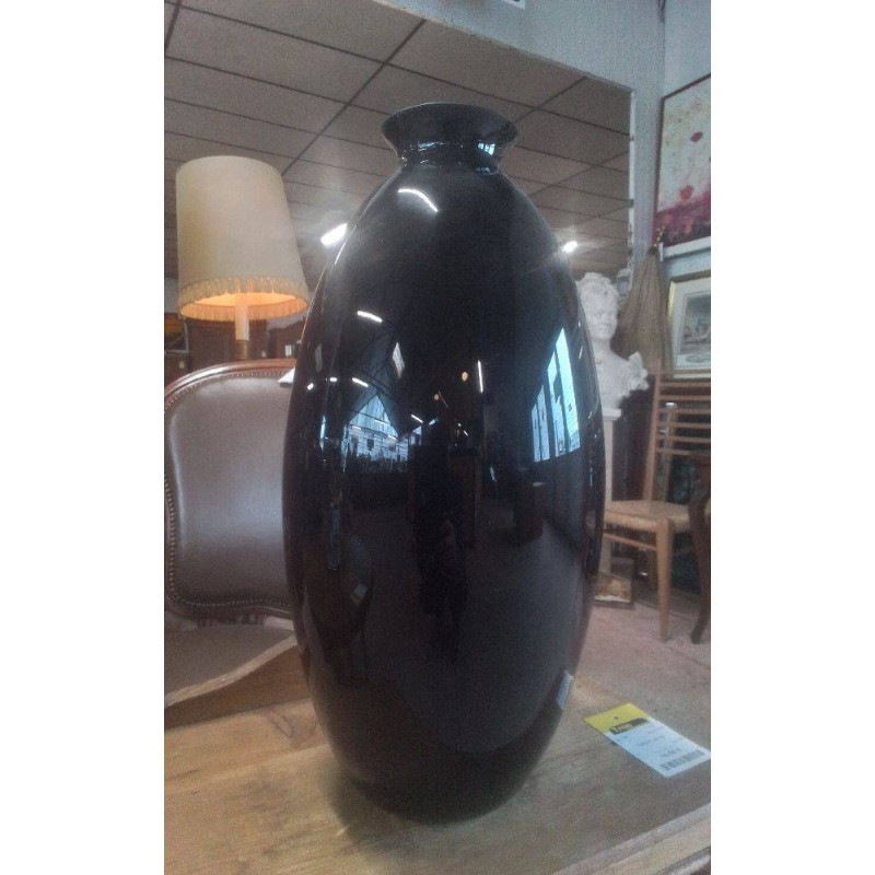 VASE NOIR EN L’ÉTAT HAUTEUR 51 CM