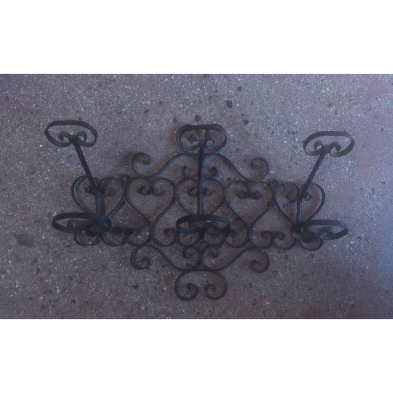 PATÈRE FER FORGÉ 35X50