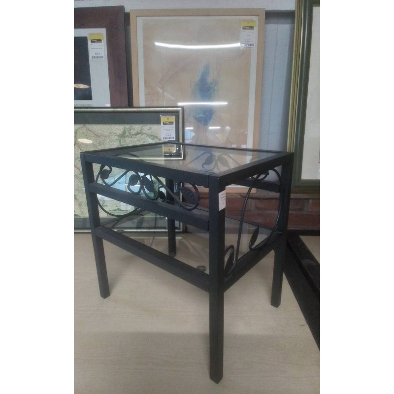 SELLETTE MÉTAL VERRE 