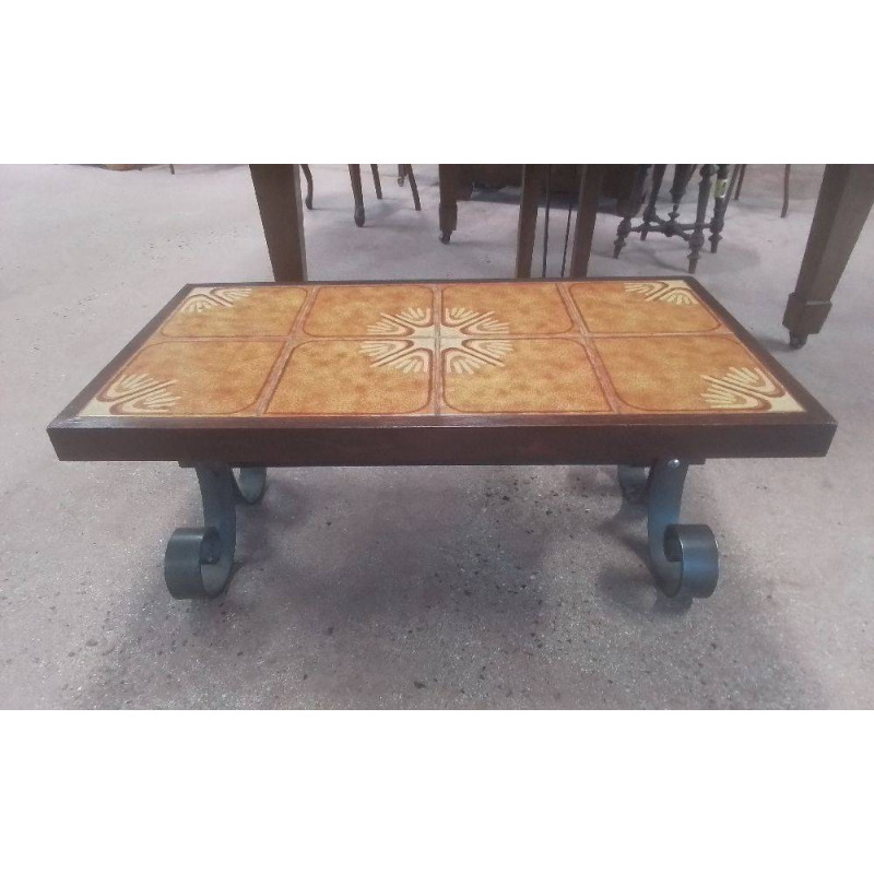 TABLE BASSE CARRELÉE 