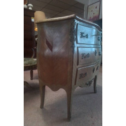 COMMODE MARQUETERIE EN L’ETAT 3 TIROIRS 