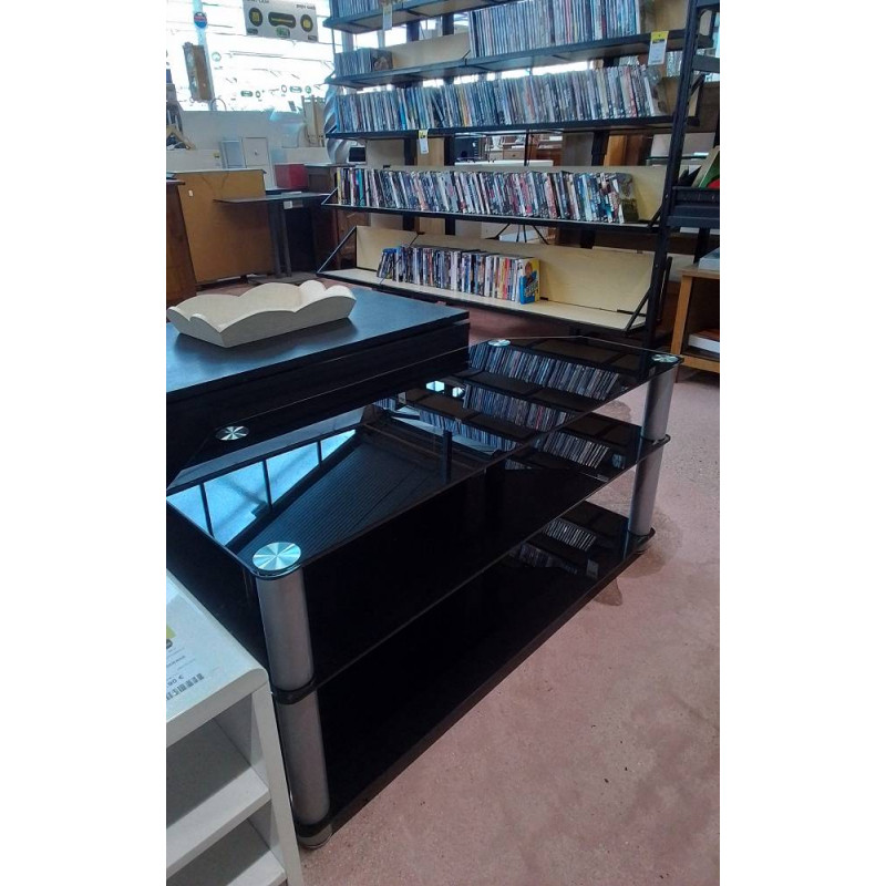 MEUBLE TV VERRE METAL