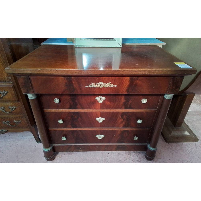 COFFRE EMPIRE ACAJOU 