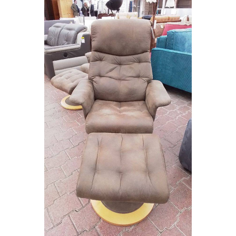 FAUTEUIL RELAX + REPOSE-PIEDS 