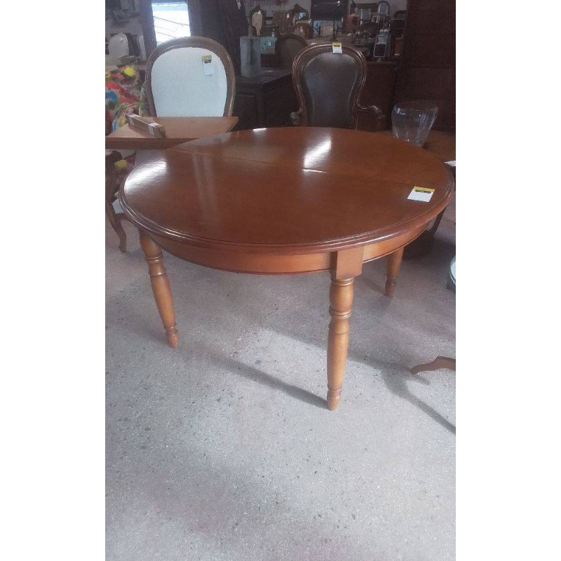 TABLE RONDE MERISIER +1 ALLONGE 
