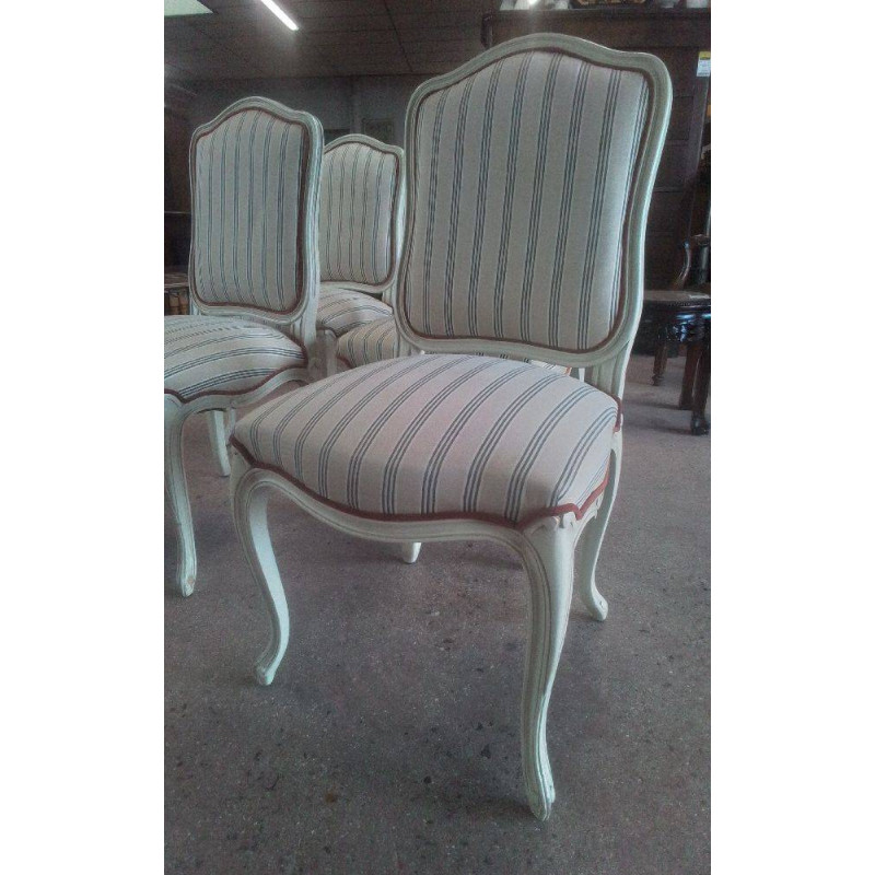 SERIE DE 4 CHAISES DESIGN JACQUES GARCIA 