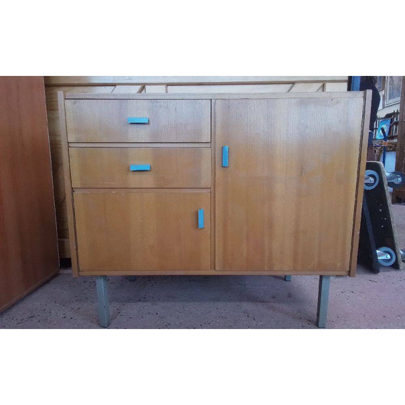 BUFFET VINTAGE 2 PORTES 2 TIROIRS 