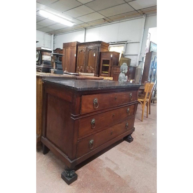 COMMODE EMPIRE 3 TIROIRS 