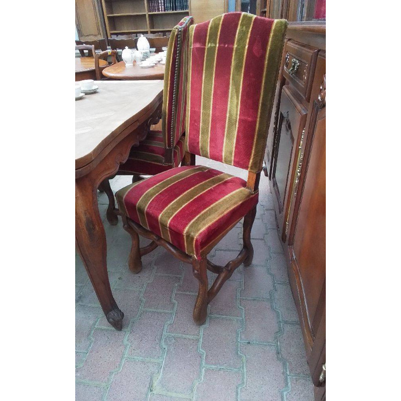 LOT DE 4CHAISES HOUSSE DE MOUTON 