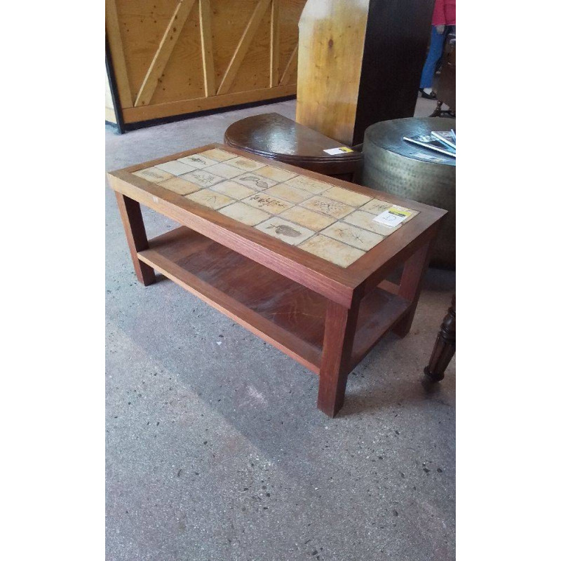 TABLE BASSE CARRELÉE 