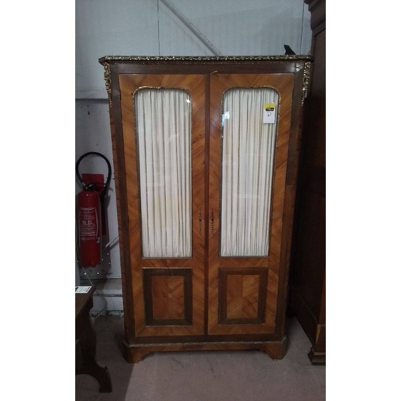 VITRINE MARQUETERIE SANS CLÉ 