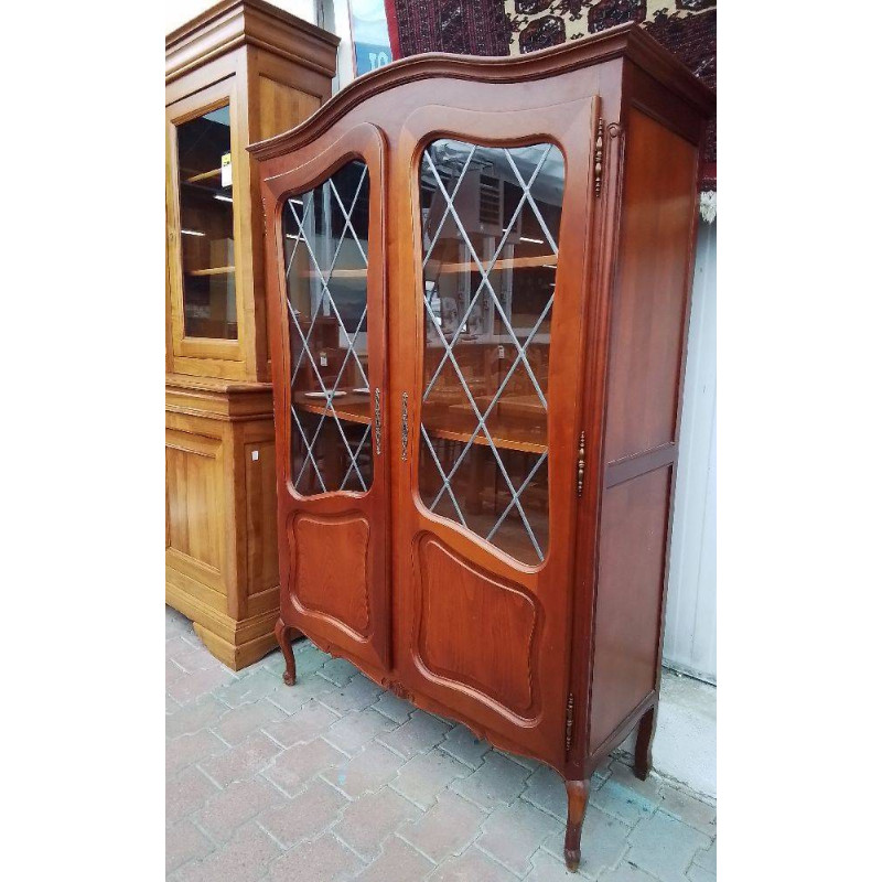 VITRINE MERISIER 2 PORTES