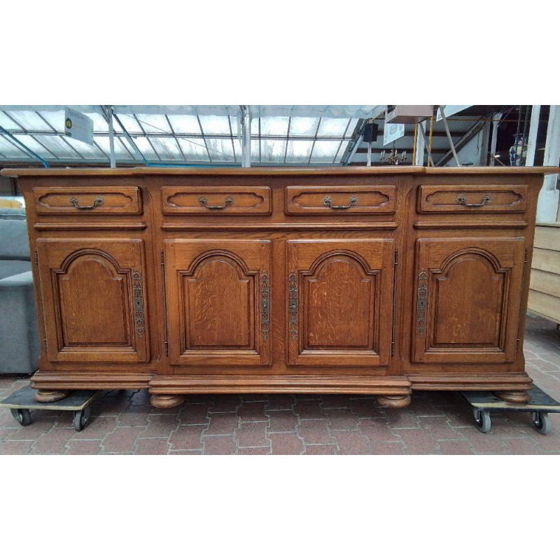BUFFET BAS CHÊNE 4 PORTES 