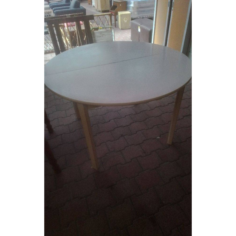 TABLE RONDE MODERNE +1 ALLONGE 