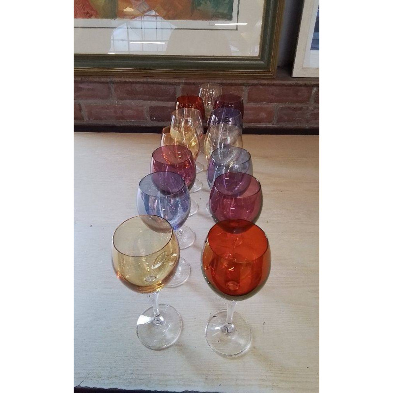 LOT DE 13 VERRES 