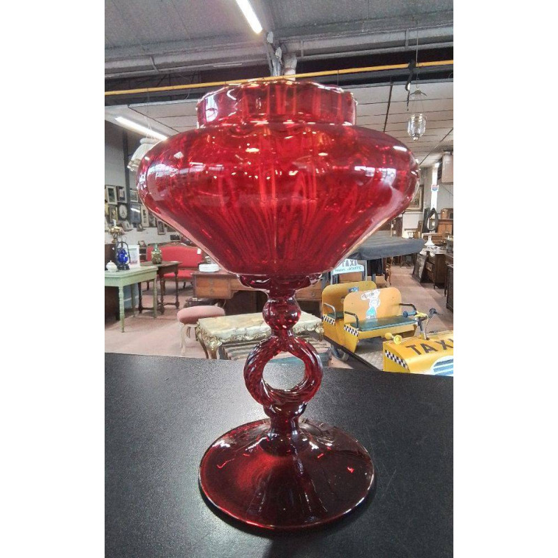 COUPE VERRE ROUGE 25 CM