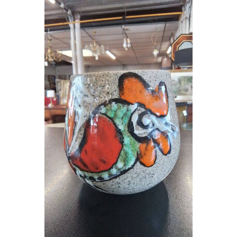 POT GRÈS COQ HAUTEUR 10 CM