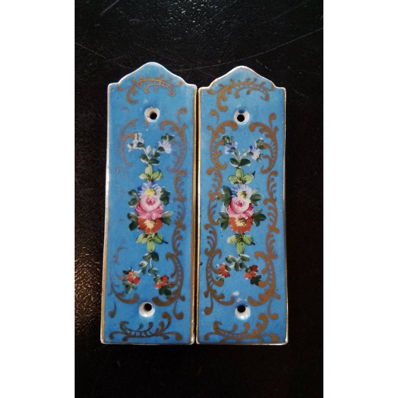 PAIRE DE PLAQUES POIGNÉE DE PORTE