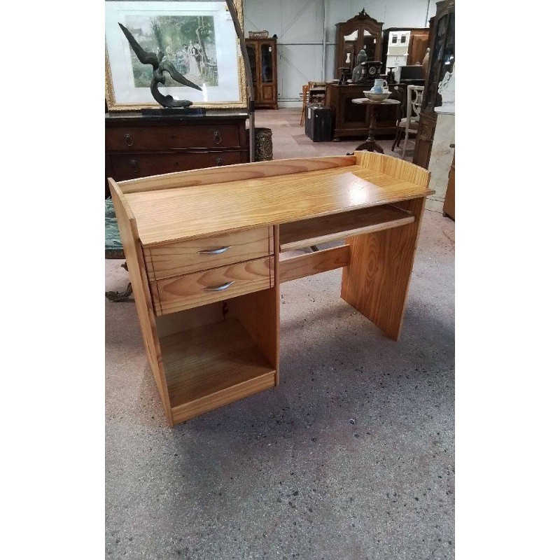 BUREAU PIN 2 TIROIRS 