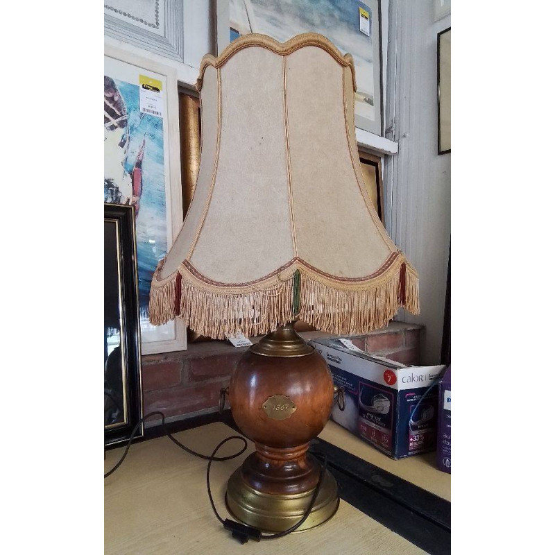 LAMPE PIED BOIS
