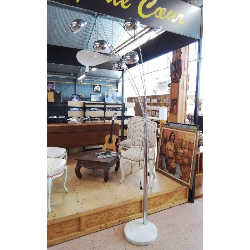 LAMPADAIRE MODERNE CHROMÉ 