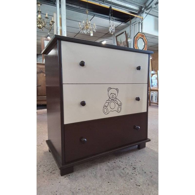 COMMODE ENFANT 3 TIROIRS 