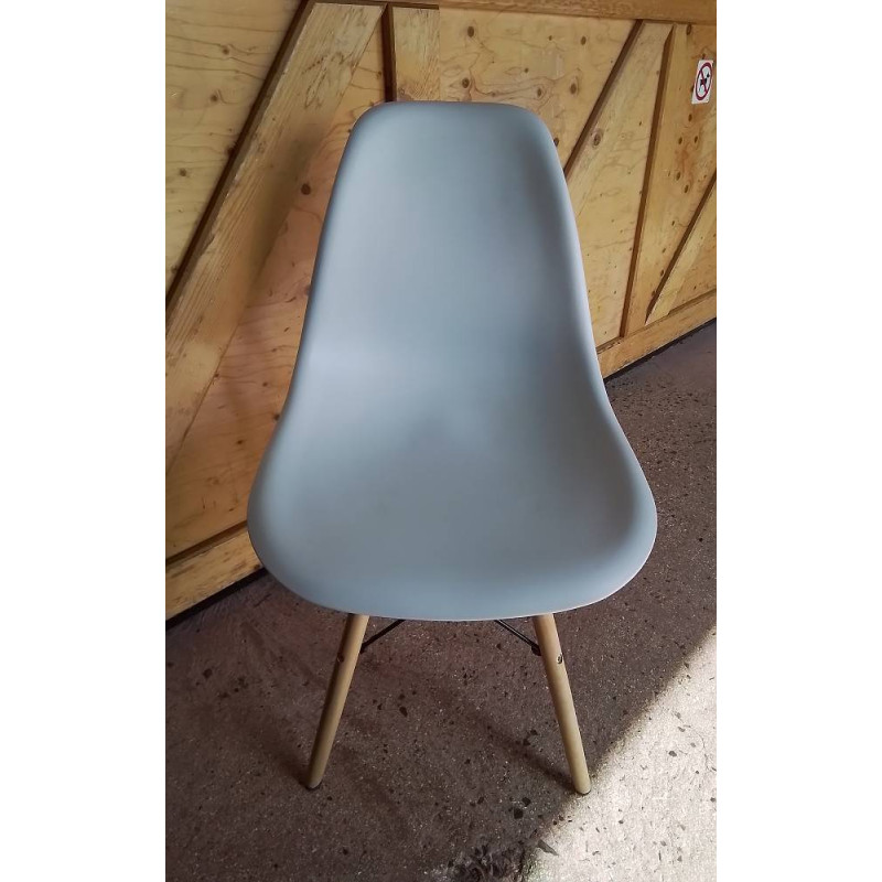 LOT DE 4 CHAISES MODERNES BLANCHES 