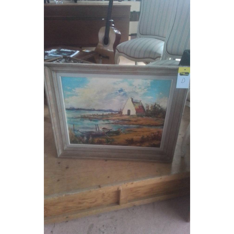 PEINTURE DECOR MAISON BORD DE MER 