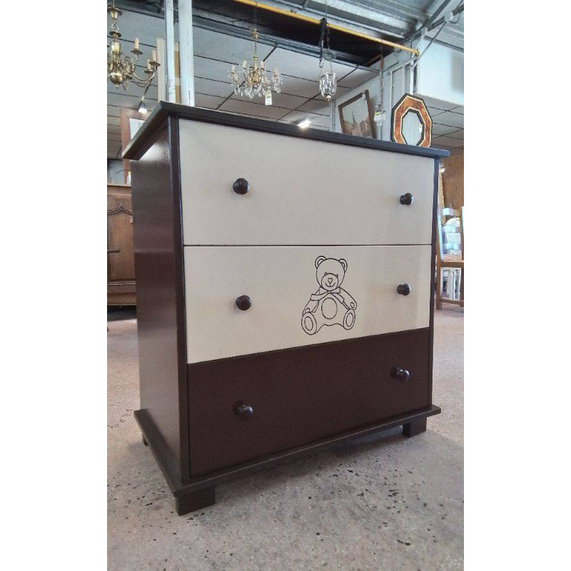 COMMODE ENFANT 3 TIROIRS 