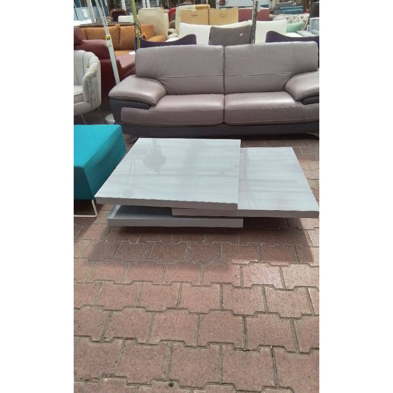 TABLE BASSE MODERNE GRISE 