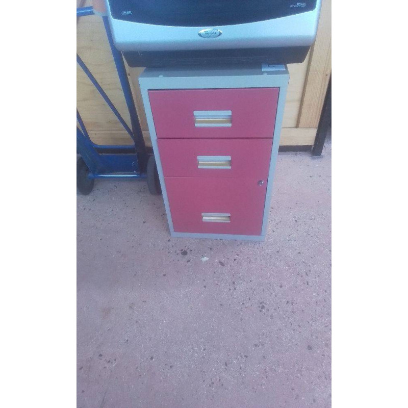 CAISSON METAL 3 TIROIRS 