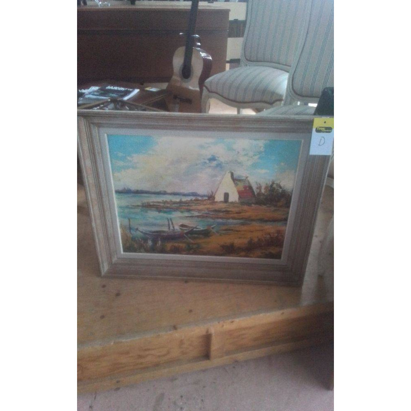PEINTURE DECOR MAISON BORD DE MER 
