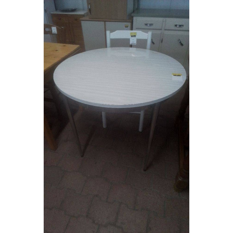 TABLE RONDE FORMICA +1 ALLONGE 