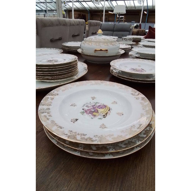 SERVICE DE TABLE PORCELAINE DE LIMOGES 