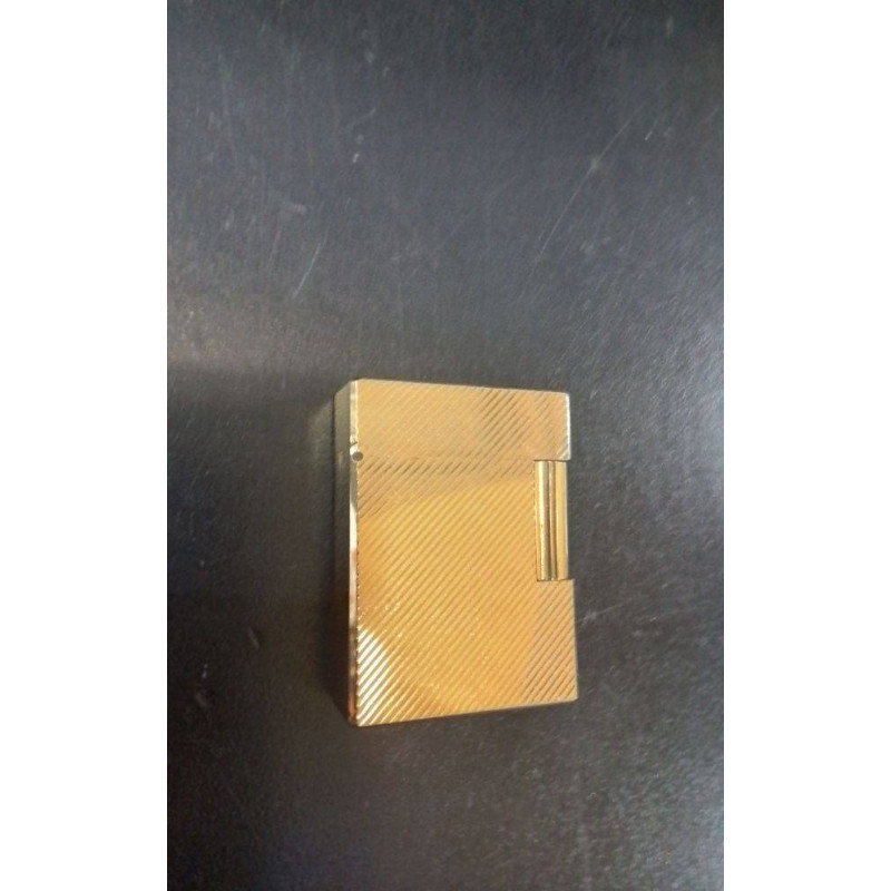 BRIQUET DUPONT PLAQUE OR.BON ETAT