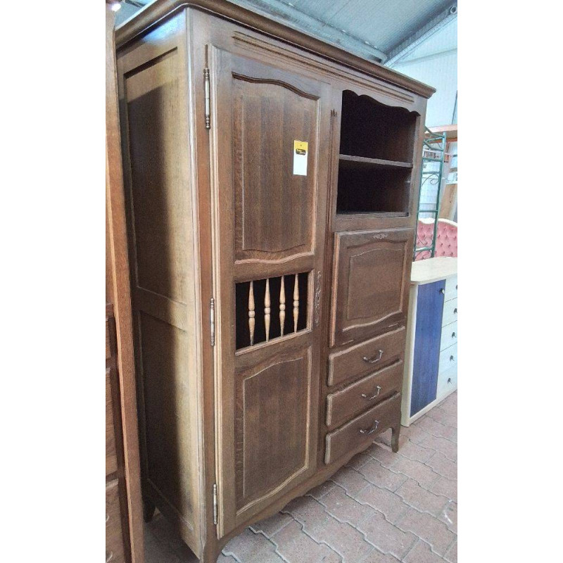 ARMOIRETTE RUSTIQUE 2 PORTES 3 TIROIRS