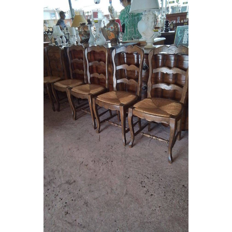 LOT DE 6 CHAISES 