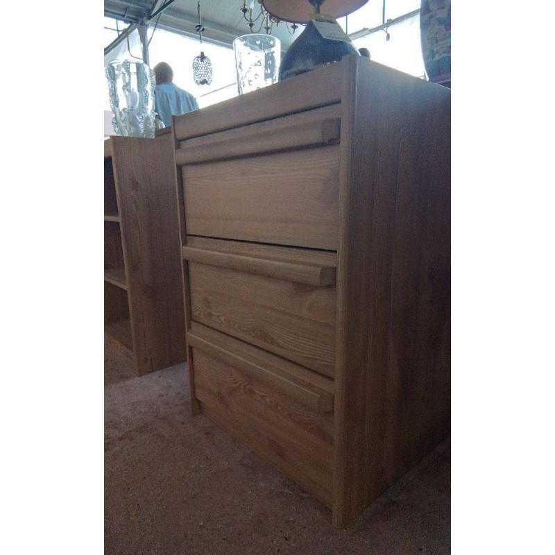 MEUBLE D\'APPOINT DÉCOR BOIS 3 TIROIRS 