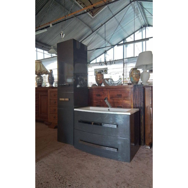 ENSEMBLE A SUSPENDRE MEUBLE VASQUE + COLONNE 