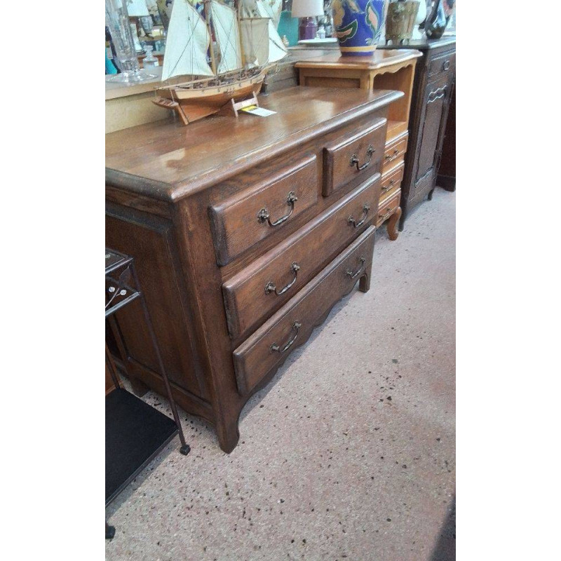 COMMODE CHENE MASSIF 