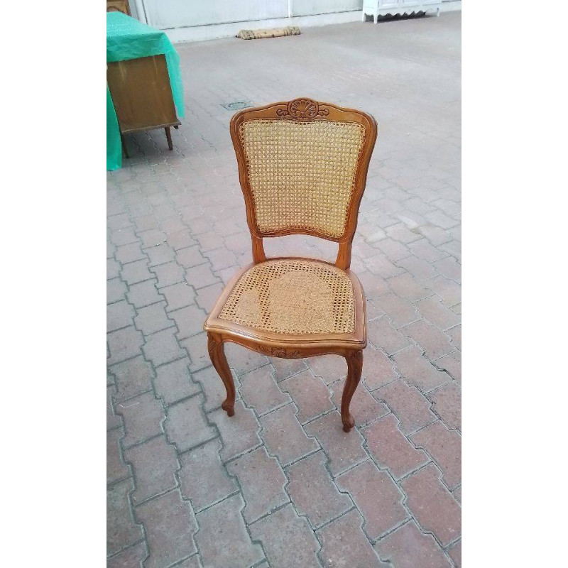 LOT DE 6 CHAISES MERISIER 