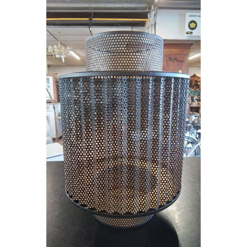 VASE NOIR ET DORÉ 