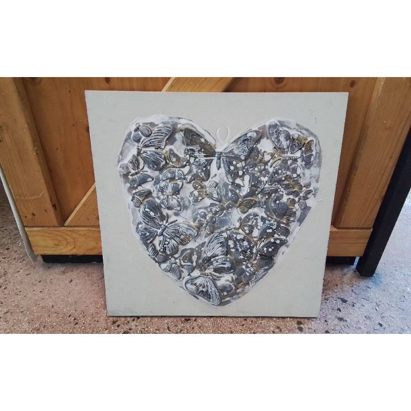 TOILE DÉCO COEUR