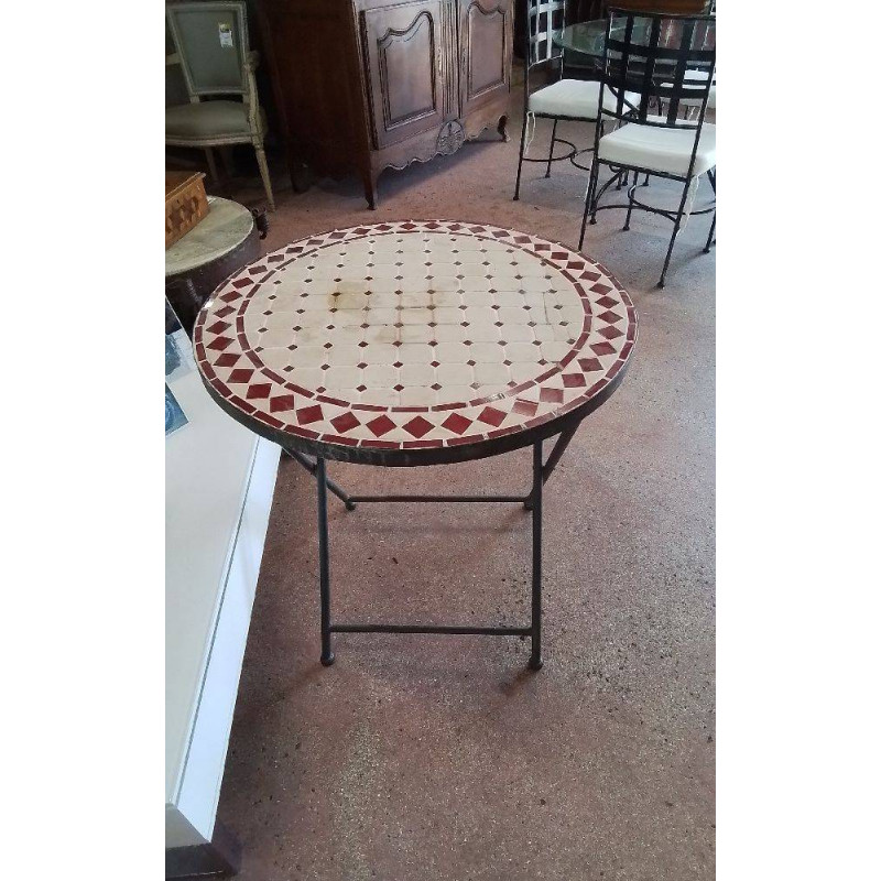 TABLE DE JARDIN MOSAÏQUE 
