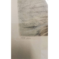 LITHOGRAPHIE.HUCELLIET .60X48CM