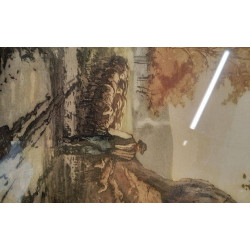 LITHOGRAPHIE.HUCELLIET .60X48CM