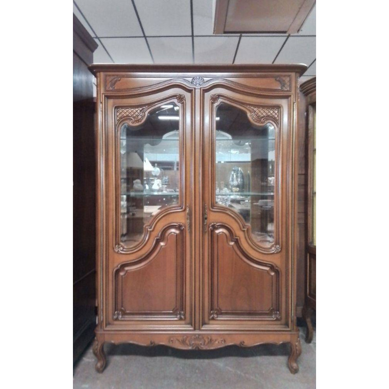VITRINE MERISIER 2 PORTES