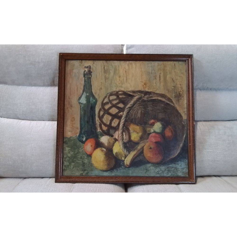 NATURE MORTE PEINTURE AU COUTEAU
