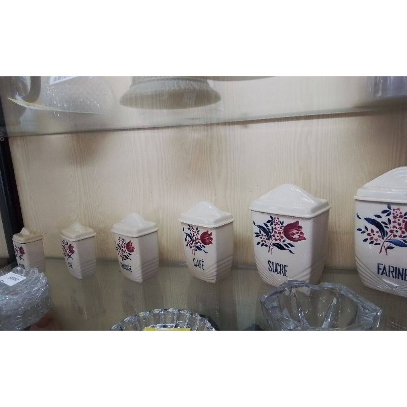 SERIE DE 6 POTS.LUNEVILLE